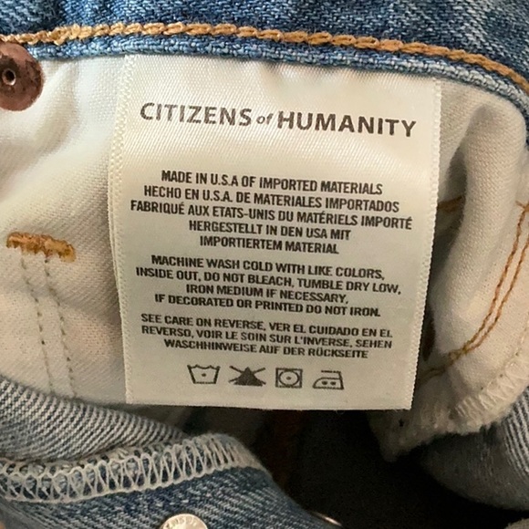 Citizens of Humanity Premium Vintage Denim jean Skirt 29 7 USA made 100% cotton - Picture 9 of 16